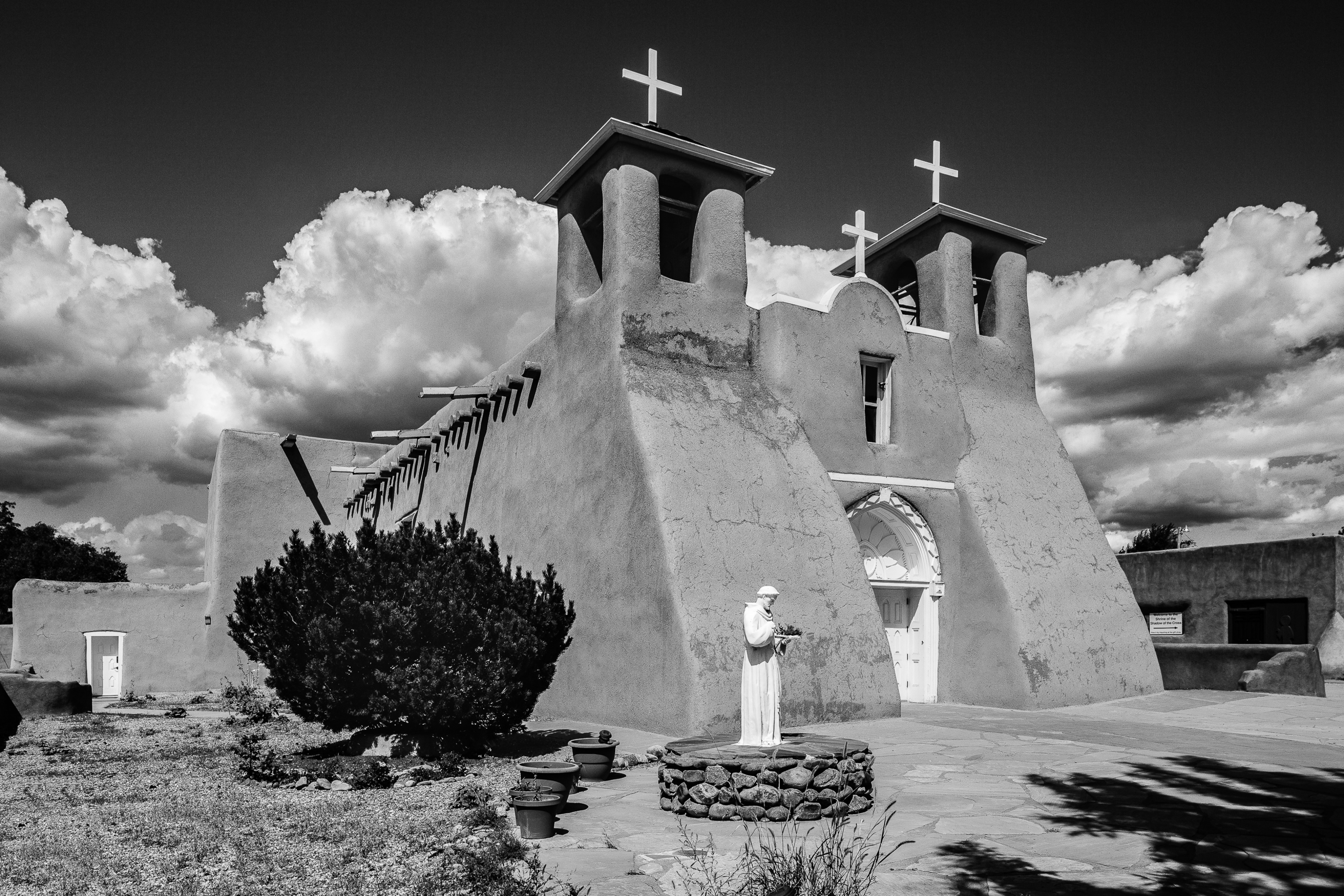 St. Francis Church Front/South Elevation | Ranchos Church, Taos, New Mexico | Taos New Mexico Project